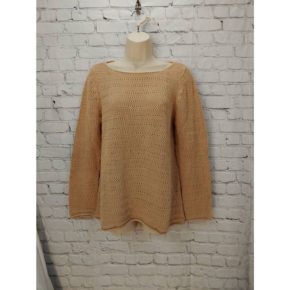 New York & Co Vintage Women's Size Medium Beige Knit Sweater